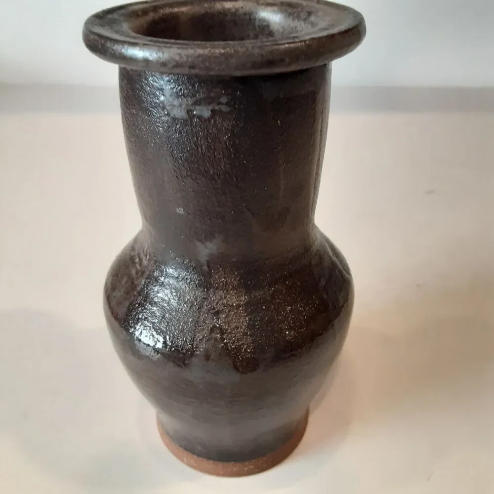 Artist Signed Stoneware Vase 5.25